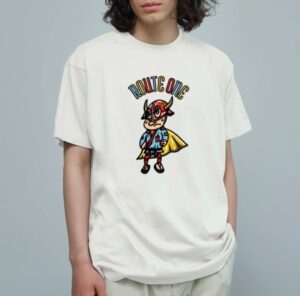 牛スジ戦隊☆いっとうくんオーガニックコットンTシャツ