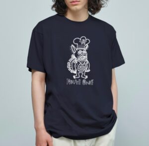 料理長☆ガブロスオーガニックコットンTシャツ（ブラック）