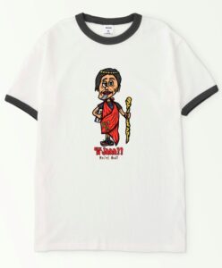 賢Jaaa!!オープンエンドリンガーTシャツ