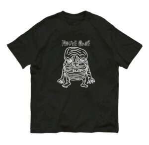 ドロ魔人☆ベトベトンオーガニックコットンTシャツ（モノクロ）