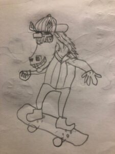 馬のスケーター原画